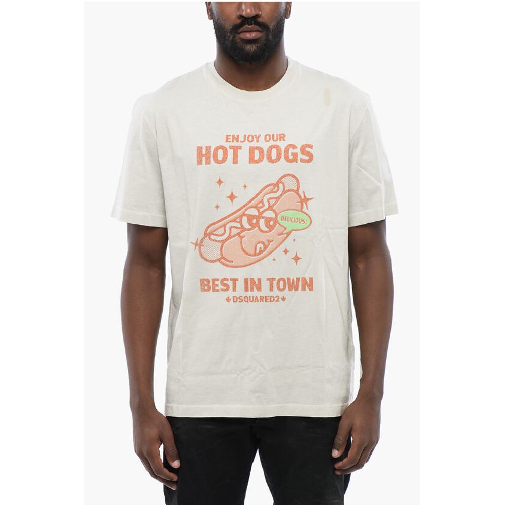 Dsquared² Printed HOT DOGS Regular Fit T-shirt