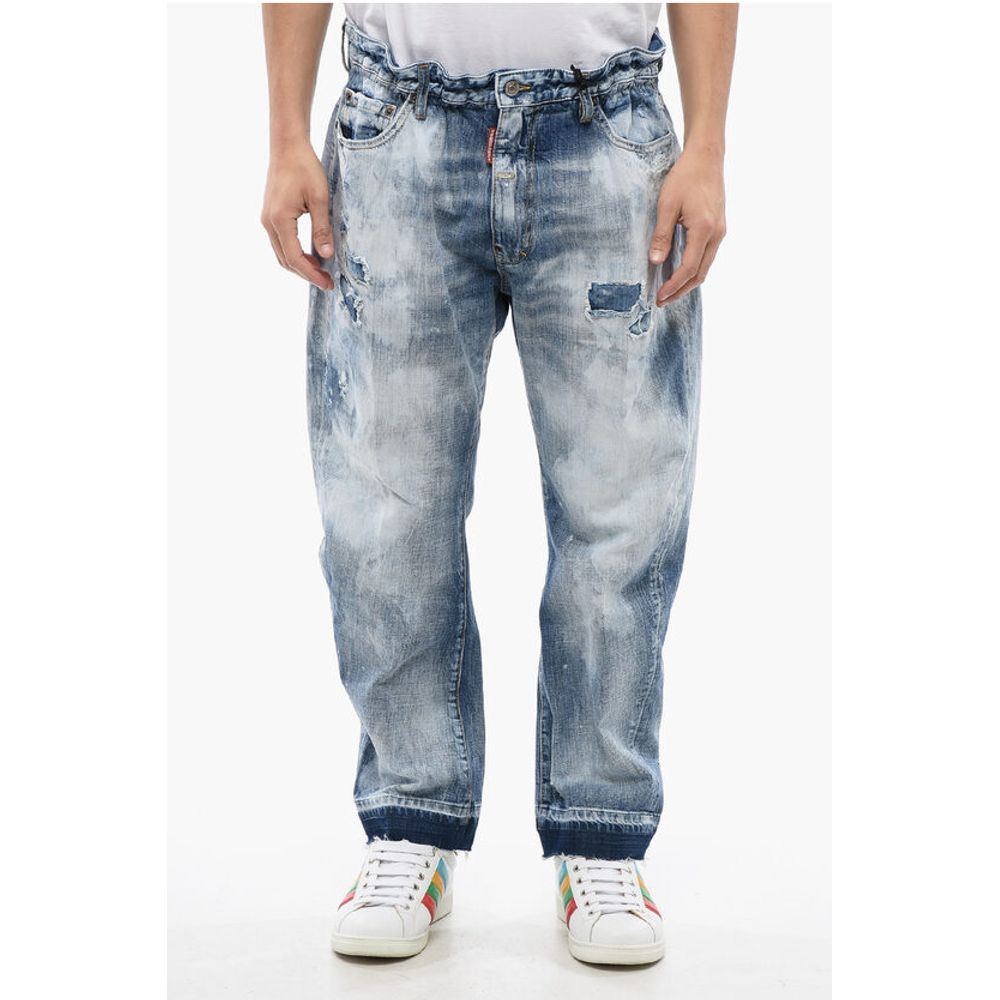 Dsquared² Distressed Effect BIG BROTHER Stone Washed Jeans 19 cm