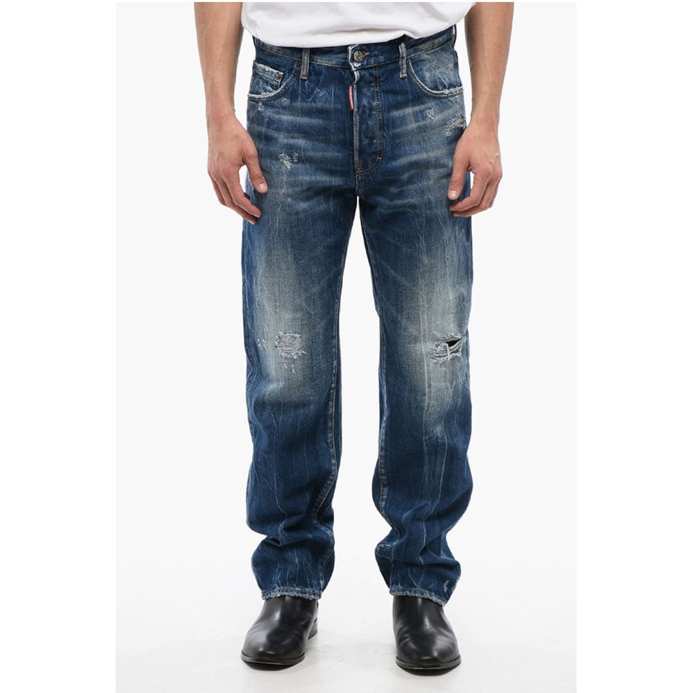 Dsquared² Distressed Effect 642 Mid Washed Jeans 20 cm