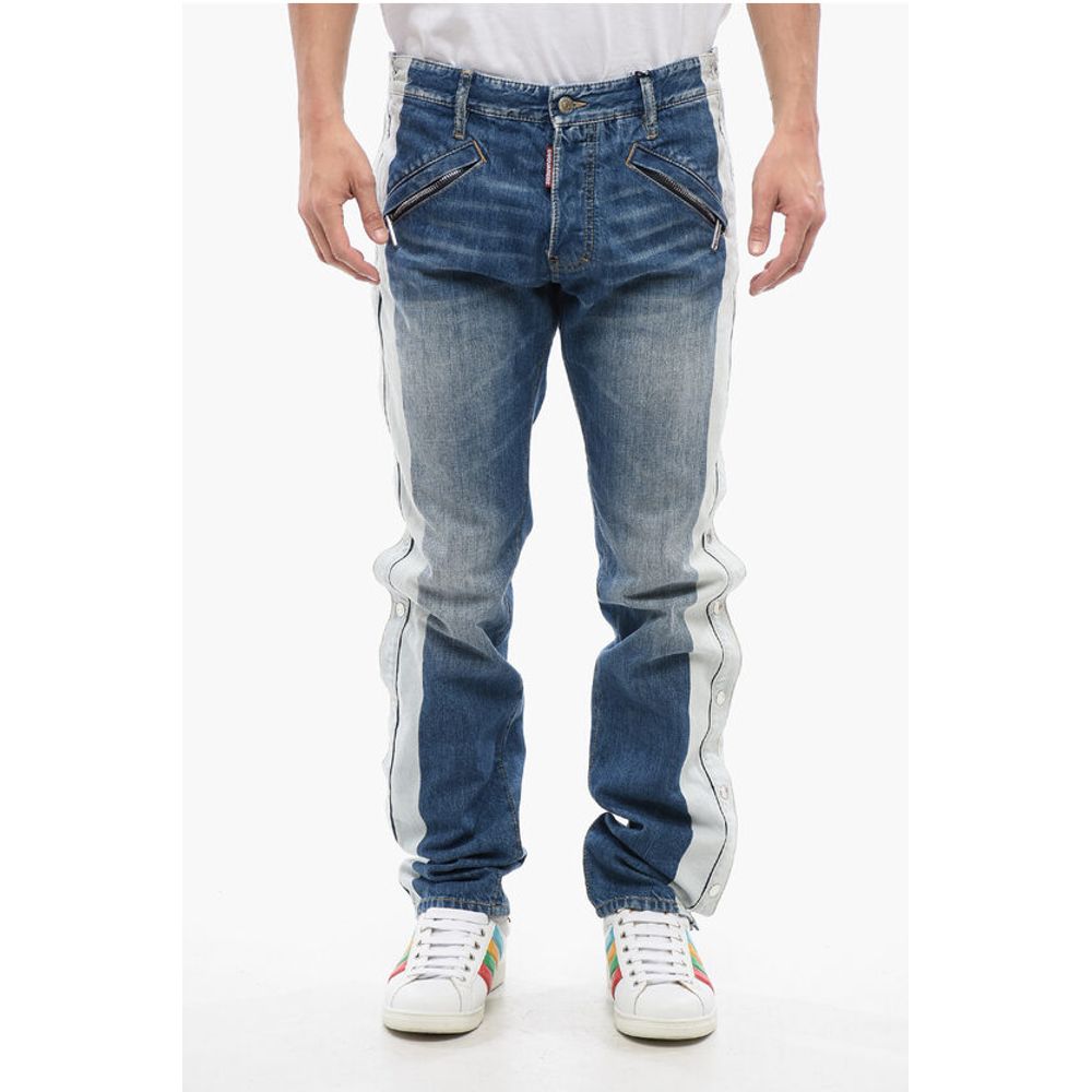 Dsquared² Cool Guy STRIPPER Jeans With Side Buttons 18 cm