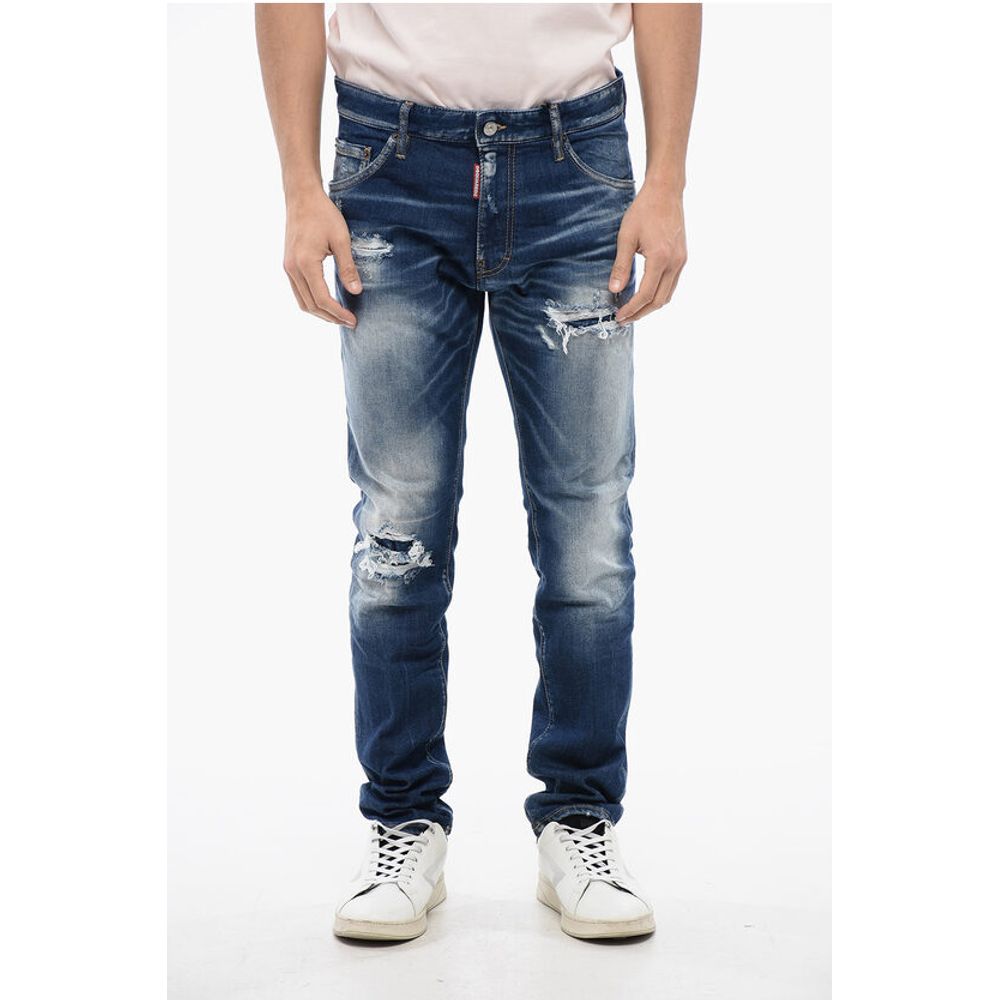 Dsquared² Distressed Cool Guy Denims with Dark Wash