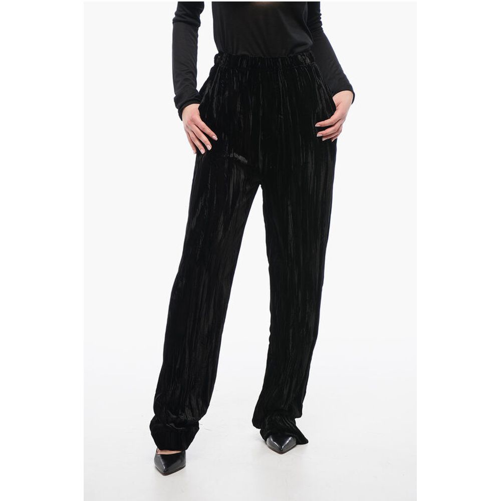 Balenciaga Velvet Flared Pants