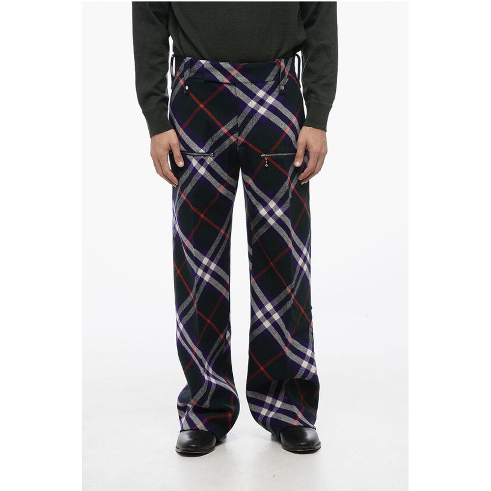 Burberry Tartan Virgin Wool Multipocketed Pants