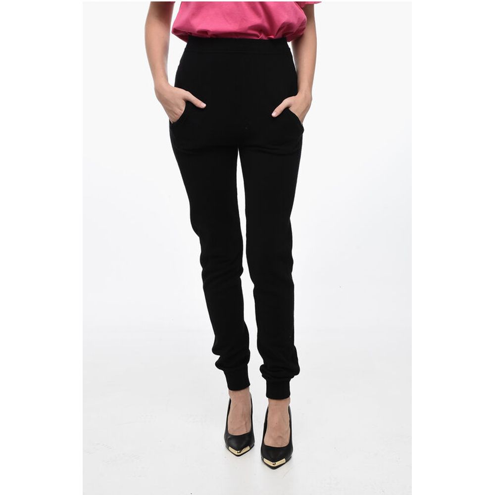Saint Laurent High Waisted Cashmere Joggers