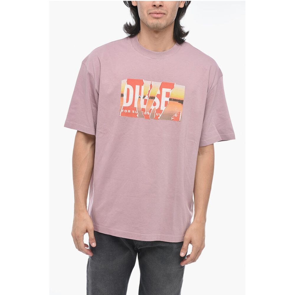 Diesel Distressed Effect Logo T-WASH-POFF-L1 T-shirt