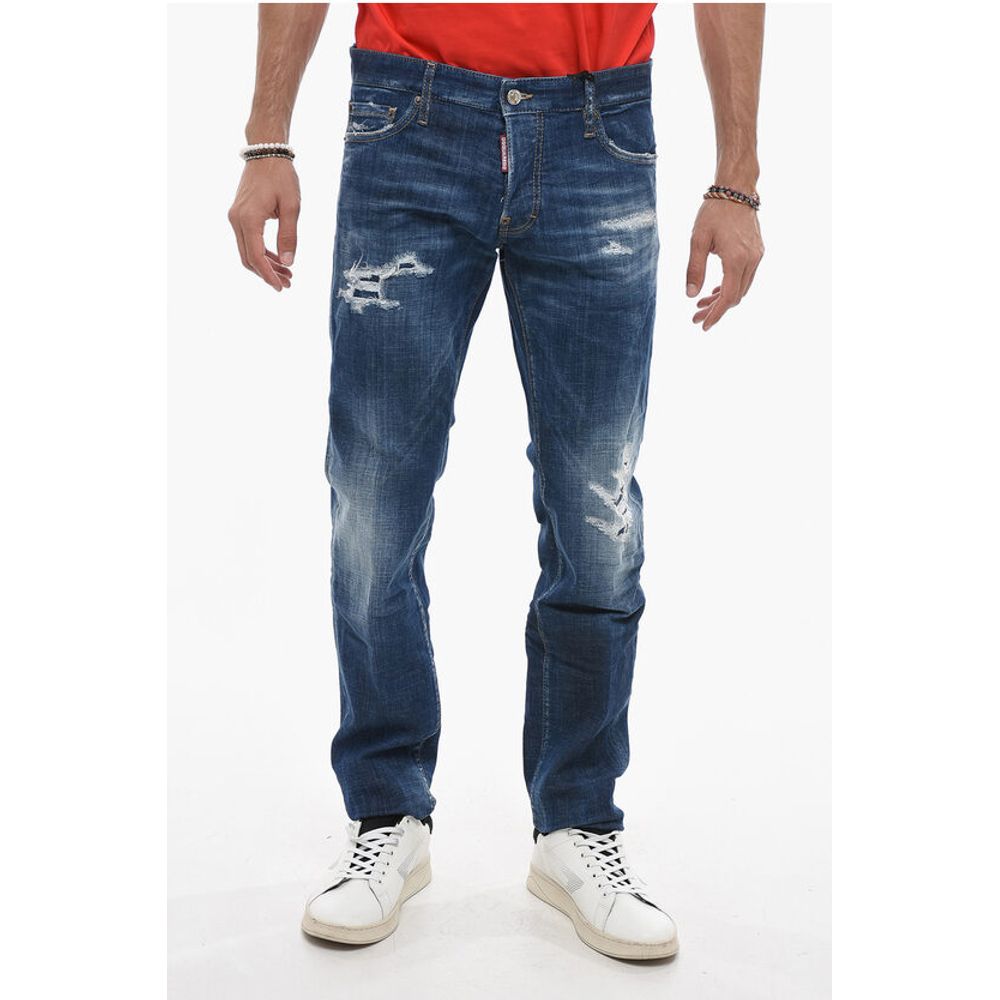 Dsquared² Slim Fit Denims with Distressed Detail