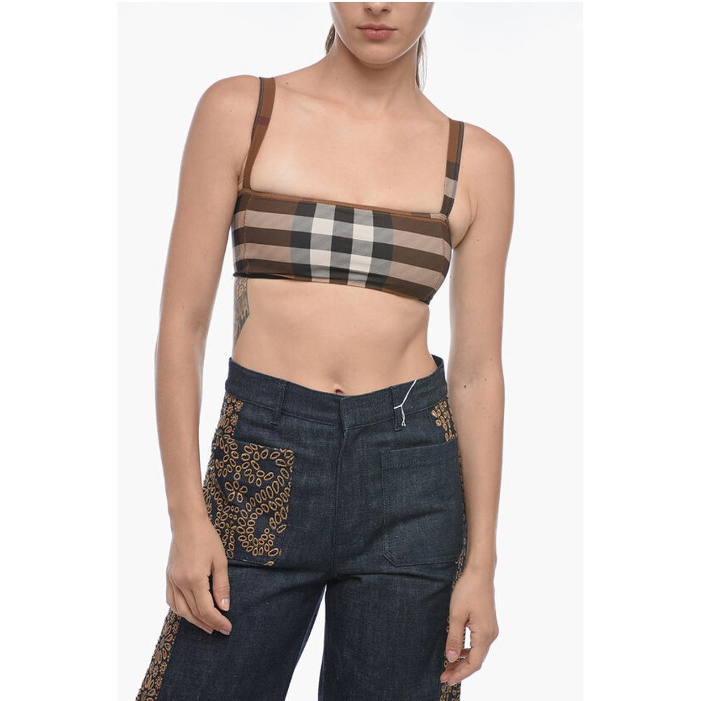 Burberry Tube Top with Tartan Pattern