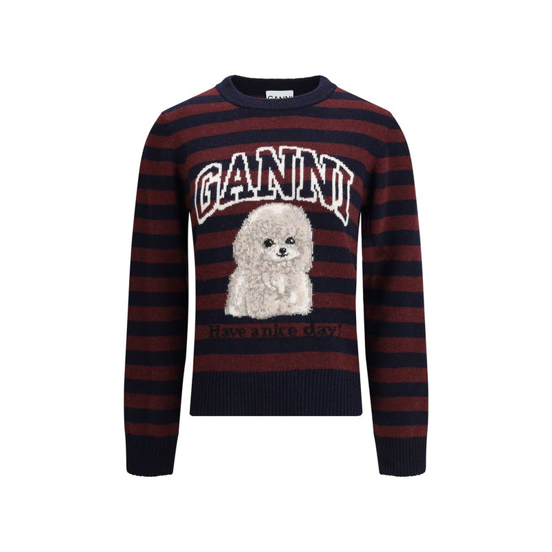Ganni Multicolor Wool Sweatshirt