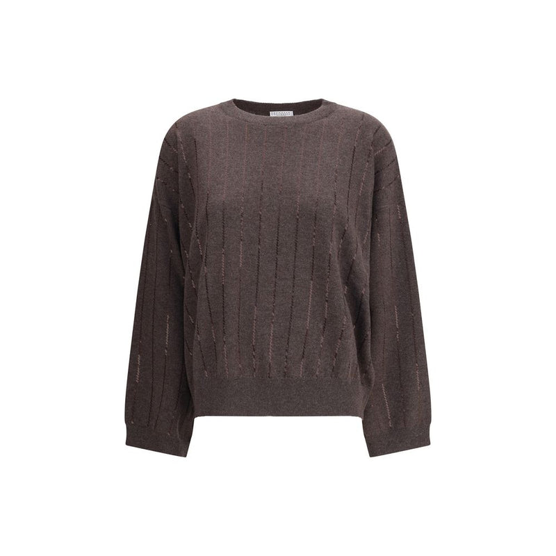 Brunello Cucinelli Brown Cashmere Cashmere Sweater