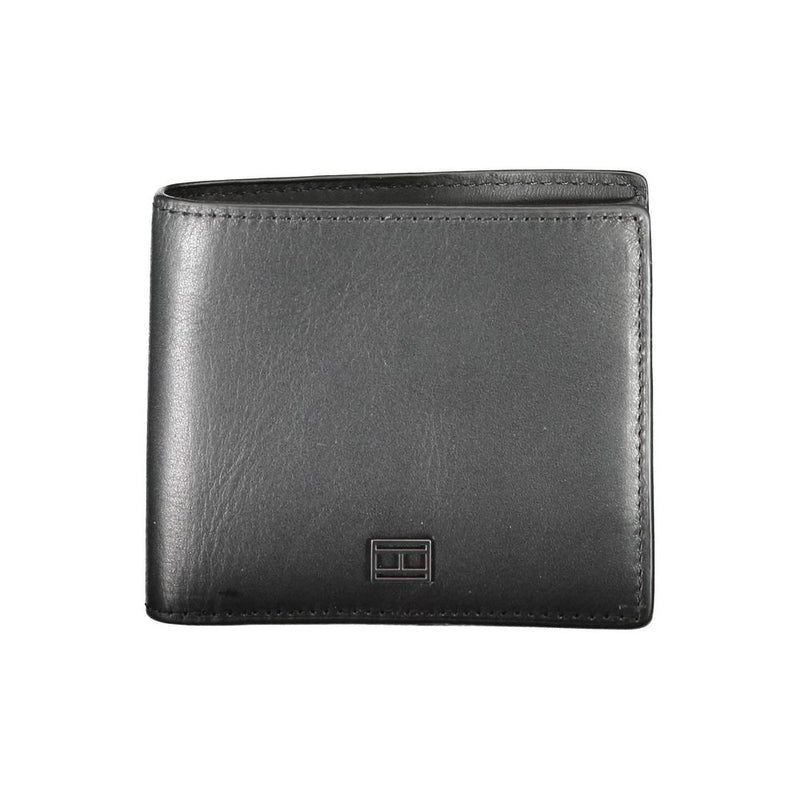 Tommy Hilfiger Black Leather Men Wallet