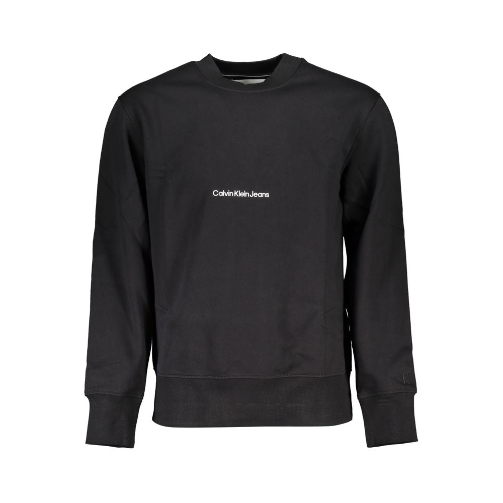 Calvin Klein Black Cotton Men's Sweatshirt - ClickThatClicks 