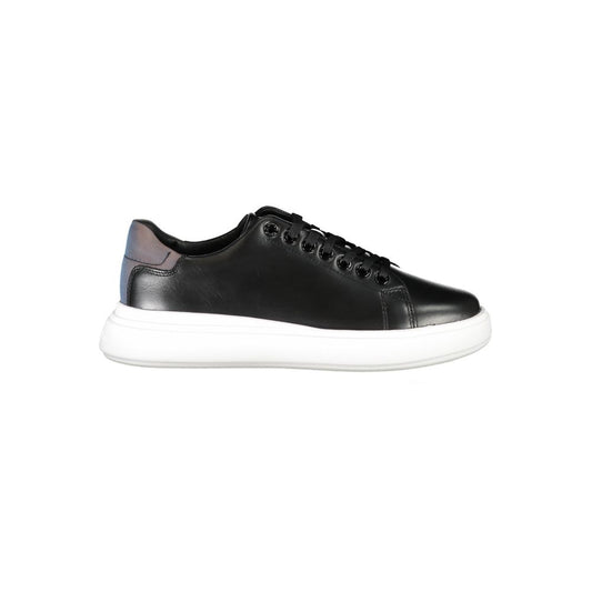 Calvin Klein Black Leather Women Sneaker - ClickThatClicks 