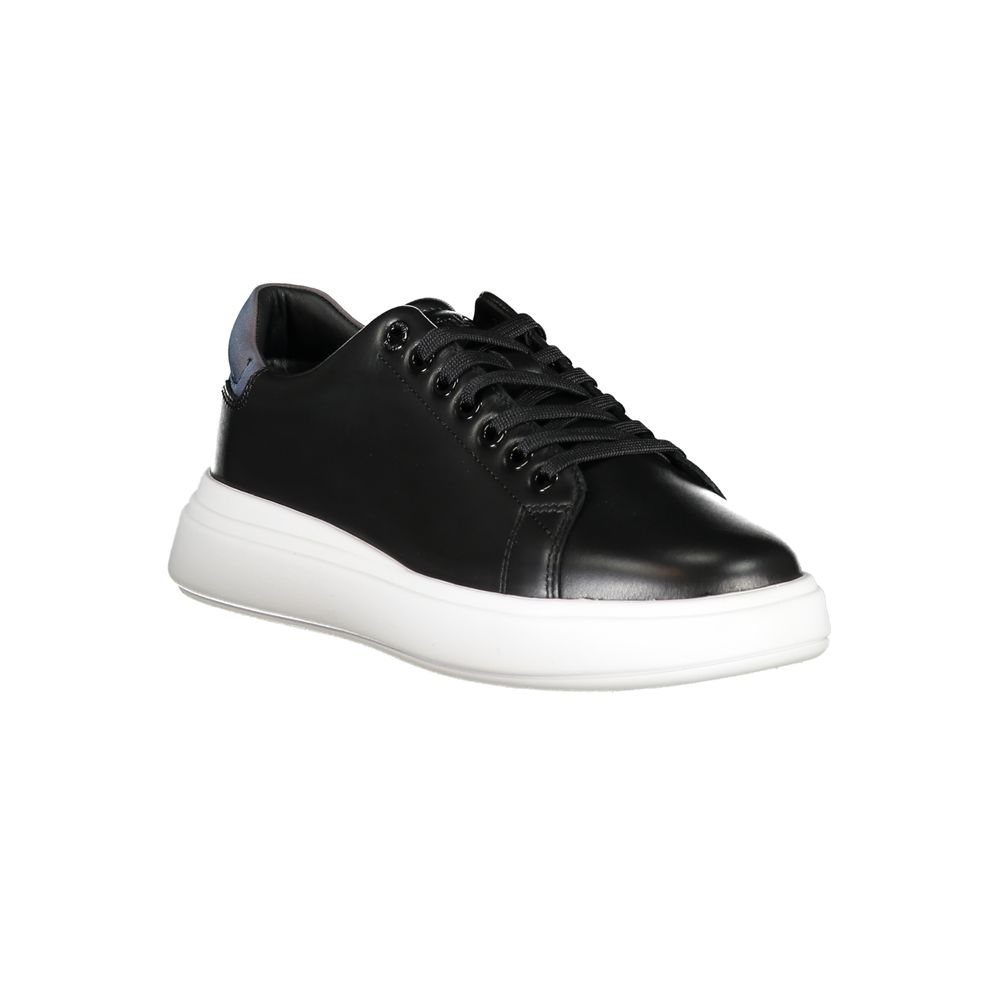 Calvin Klein Black Leather Women Sneaker - ClickThatClicks 