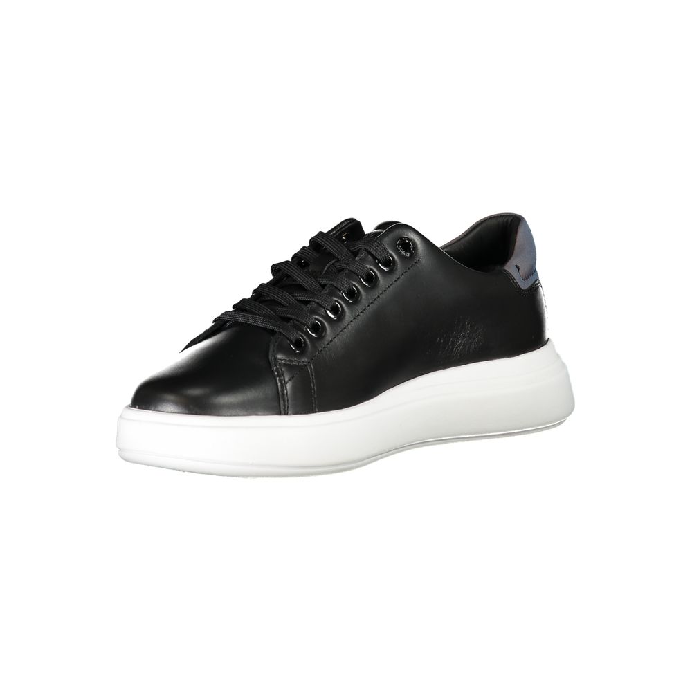 Calvin Klein Black Leather Women Sneaker - ClickThatClicks 