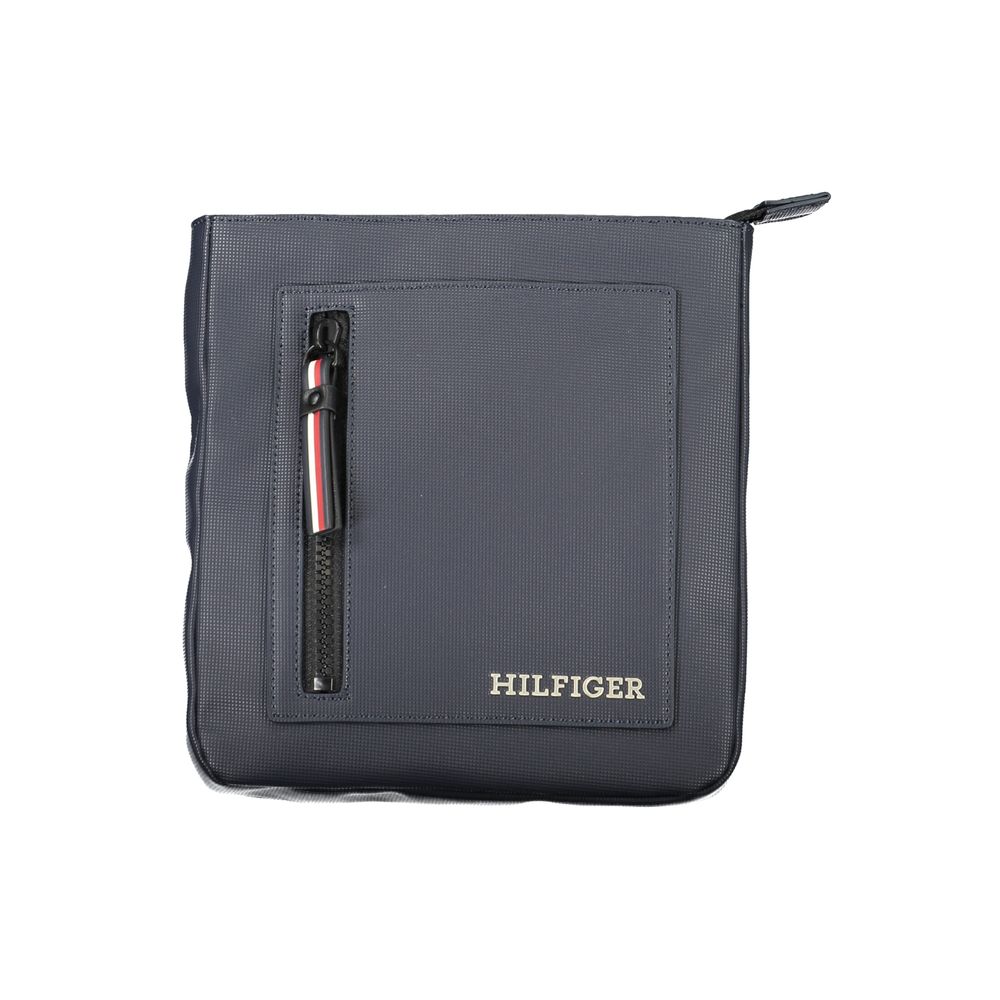 Tommy Hilfiger Navy Polyurethane Men's Shoulder Bag - ClickThatClicks 