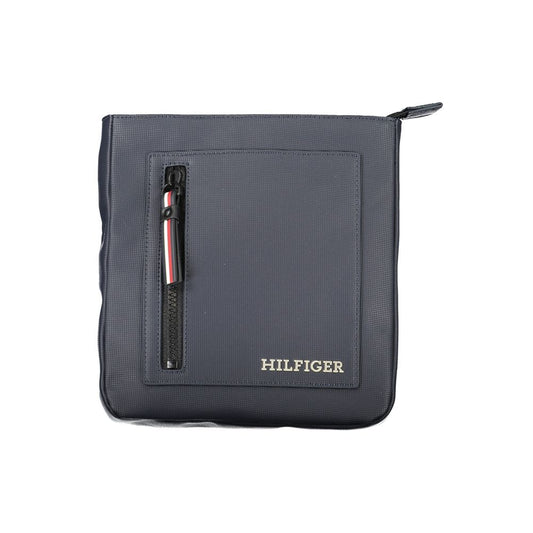 Tommy Hilfiger Navy Polyurethane Men's Shoulder Bag - ClickThatClicks 