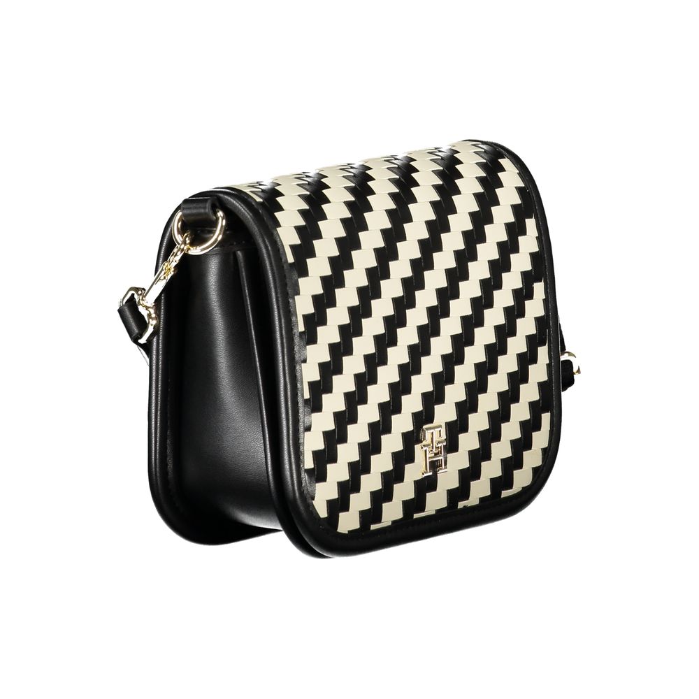 Tommy Hilfiger Black Polyurethane Women Handbag - ClickThatClicks 