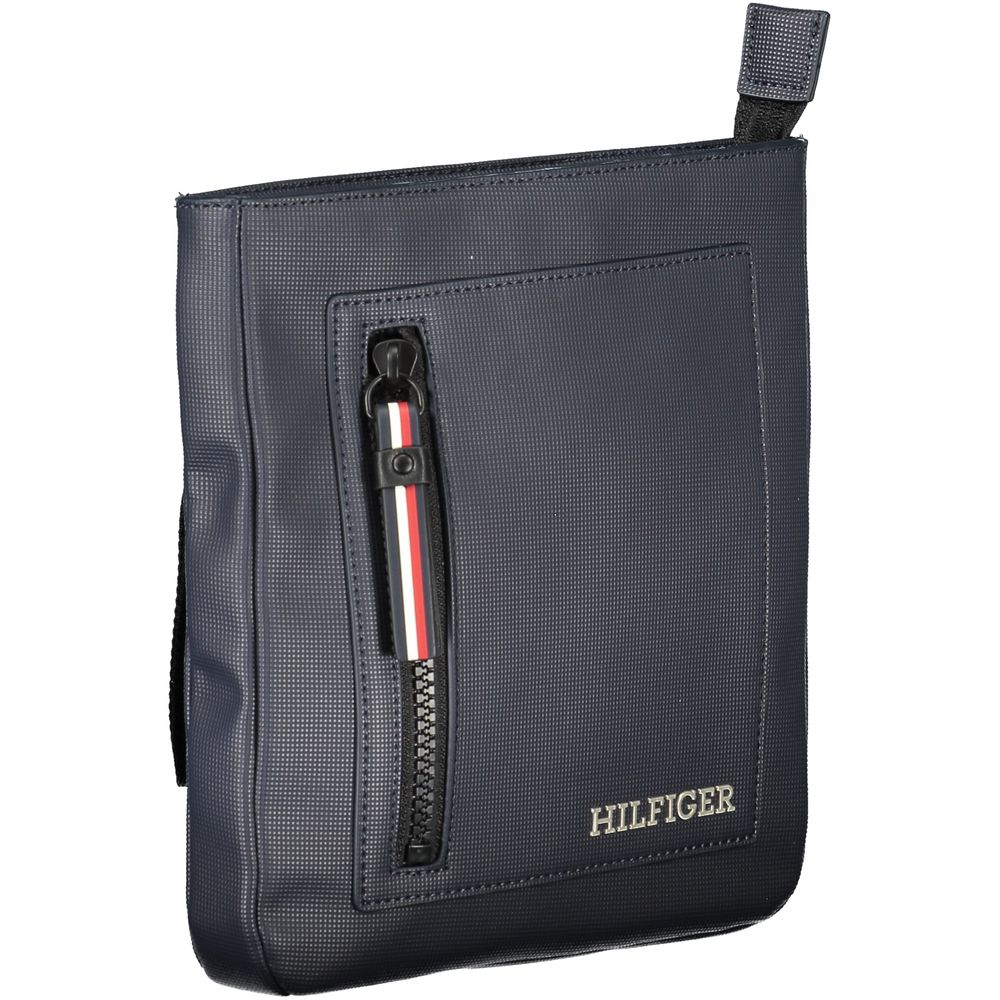 Tommy Hilfiger Navy Polyurethane Men's Shoulder Bag - ClickThatClicks 