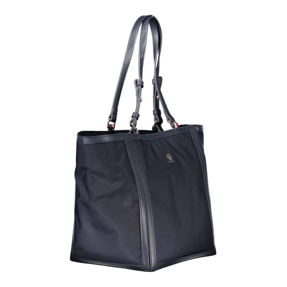 Tommy Hilfiger Blue Polyester Women Handbag - ClickThatClicks 
