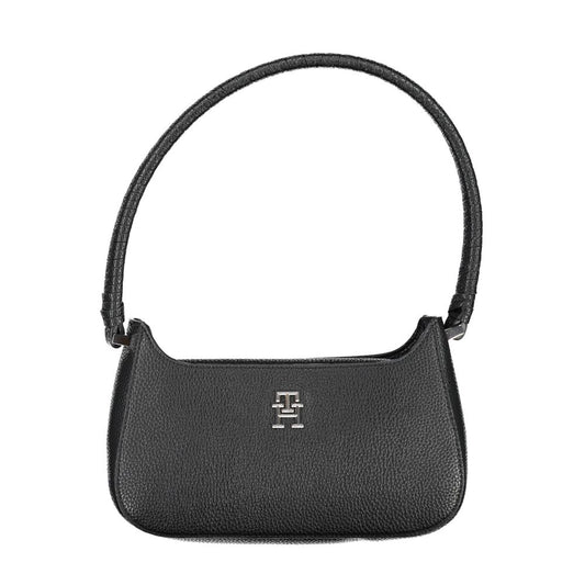 Tommy Hilfiger Black Polyurethane Women Handbag - ClickThatClicks 
