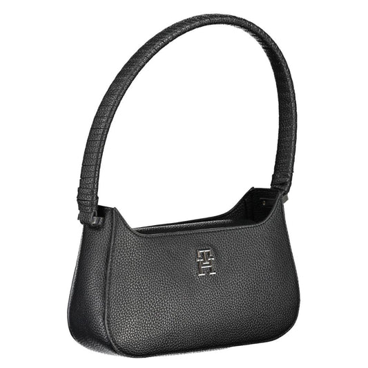 Tommy Hilfiger Black Polyurethane Women Handbag - ClickThatClicks 