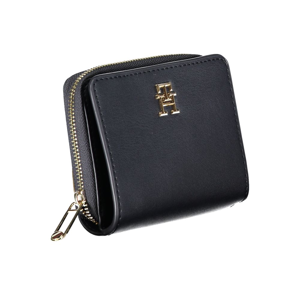 Tommy Hilfiger Sleek Blue Polyethylene Wallet - ClickThatClicks 