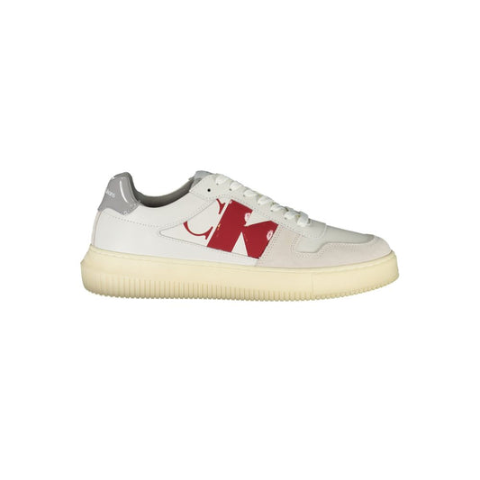 Calvin Klein Bianco Leather Men Sneaker - ClickThatClicks 