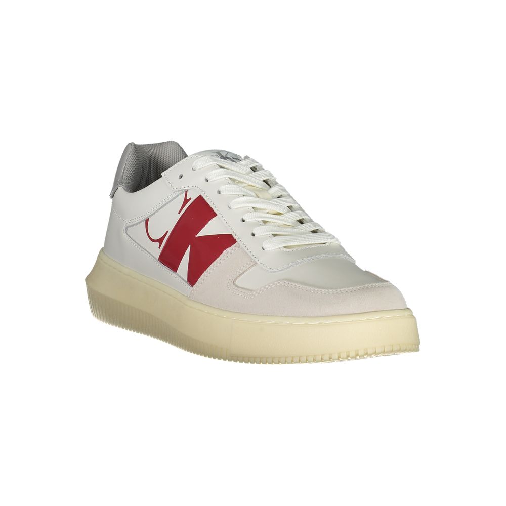 Calvin Klein Bianco Leather Men Sneaker - ClickThatClicks 