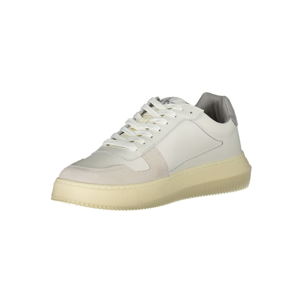 Calvin Klein Bianco Leather Men Sneaker - ClickThatClicks 
