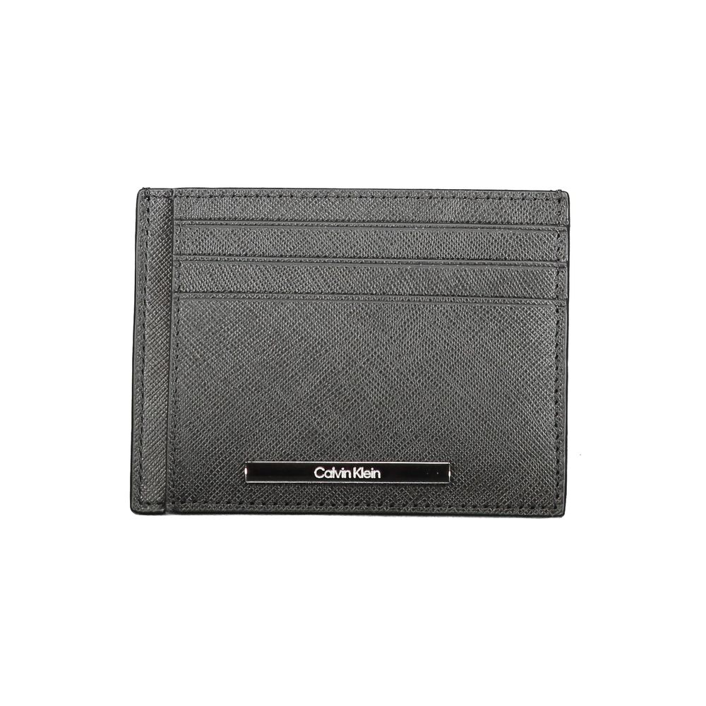 Calvin Klein Black Leather Mens Wallet Holder - ClickThatClicks 