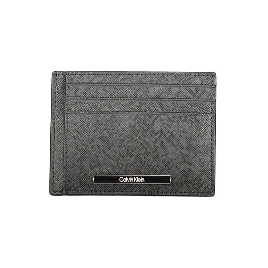 Calvin Klein Black Leather Mens Wallet Holder - ClickThatClicks 