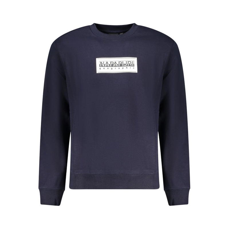 Napapijri Blue Cotton Men Sweater