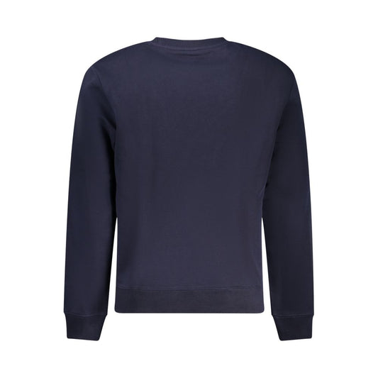 Napapijri Blue Cotton Men's Sweatshirt - ClickThatClicks 
