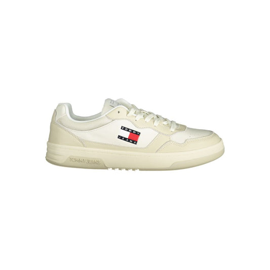 Tommy Hilfiger Beige Polyethylene Men Sneaker - ClickThatClicks 