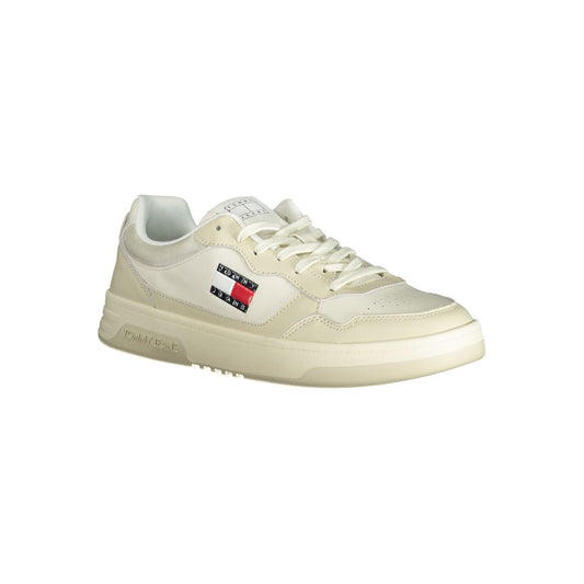 Tommy Hilfiger Beige Polyethylene Men Sneaker - ClickThatClicks 