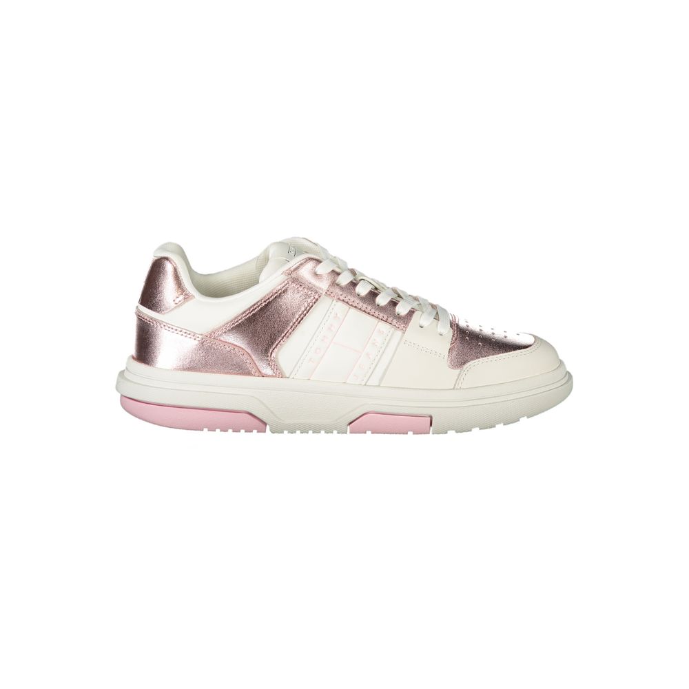 Tommy Hilfiger Bianco Poliuretano Women Sneaker - ClickThatClicks 