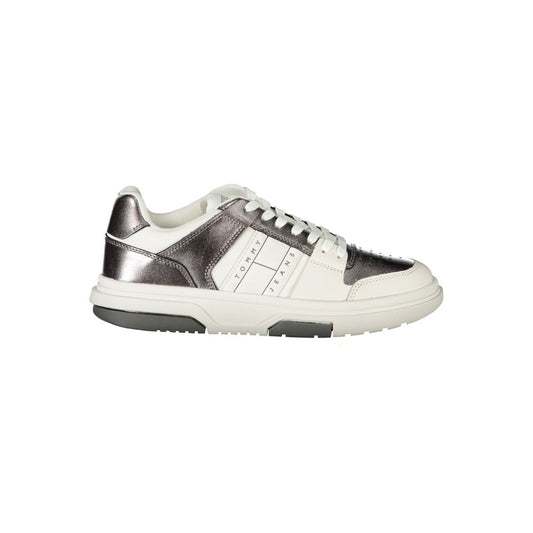 Tommy Hilfiger Bianco Polyurethane Women Sneaker - ClickThatClicks 