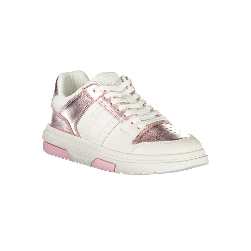 Tommy Hilfiger Bianco Poliuretano Women Sneaker - ClickThatClicks 
