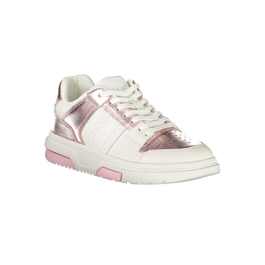 Tommy Hilfiger Bianco Poliuretano Women Sneaker - ClickThatClicks 