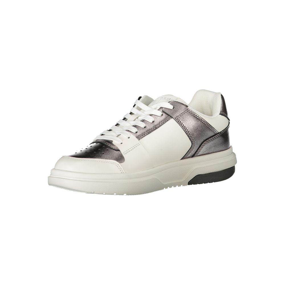 Tommy Hilfiger Bianco Polyurethane Women Sneaker - ClickThatClicks 