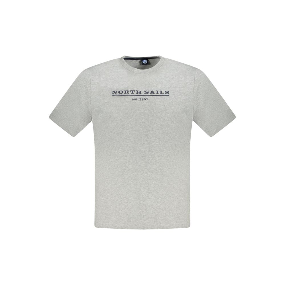 North Sails Grigio Cotton Men T-Shirt - ClickThatClicks 