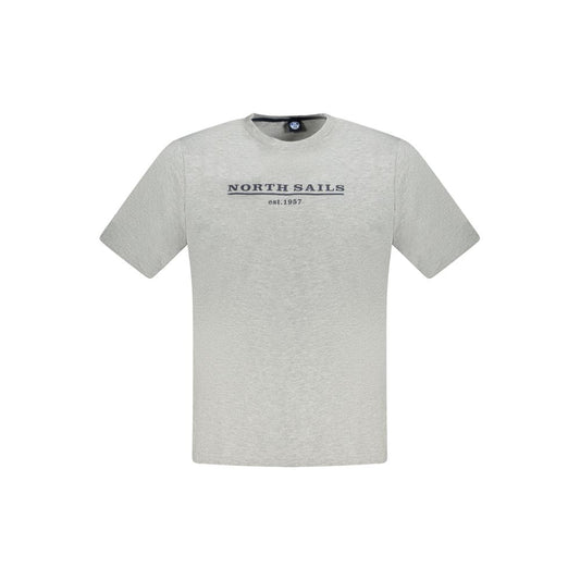 North Sails Grigio Cotton Men T-Shirt - ClickThatClicks 