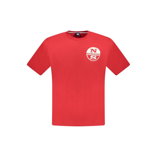 North Sails Rosso Cotton Men T-Shirt - ClickThatClicks 
