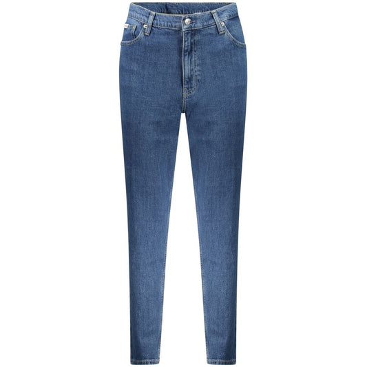 Calvin Klein Blu Cotton Women's Jean - ClickThatClicks 