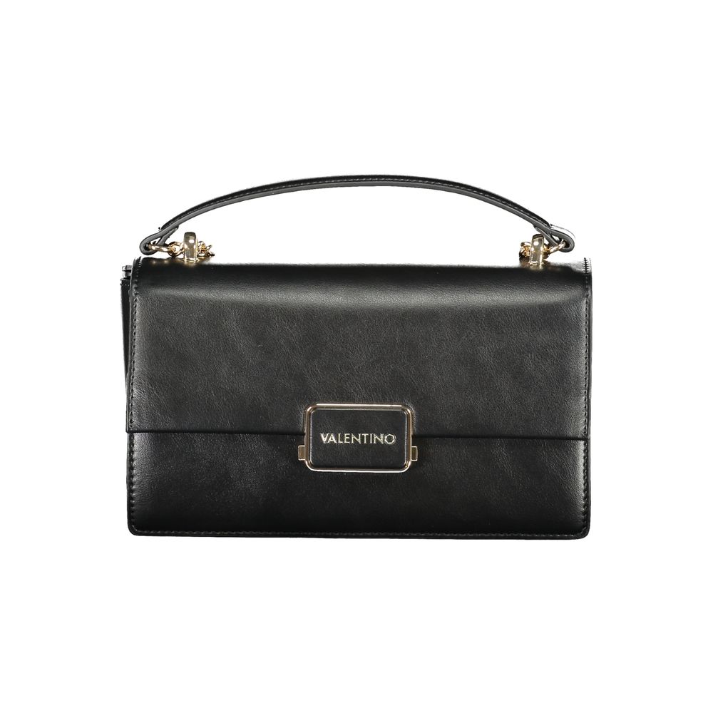 Mario Valentino Black Polyurethane Women Shoulder Bag - ClickThatClicks 