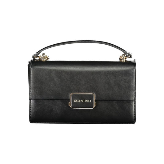 Mario Valentino Black Polyurethane Women Shoulder Bag - ClickThatClicks 
