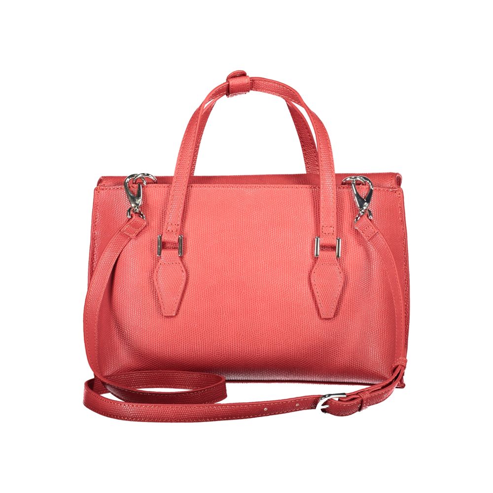 Mario Valentino Red Polyurethane Women Handbag - ClickThatClicks 