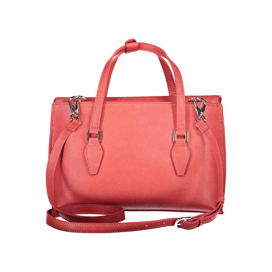 Mario Valentino Red Polyurethane Women Handbag - ClickThatClicks 