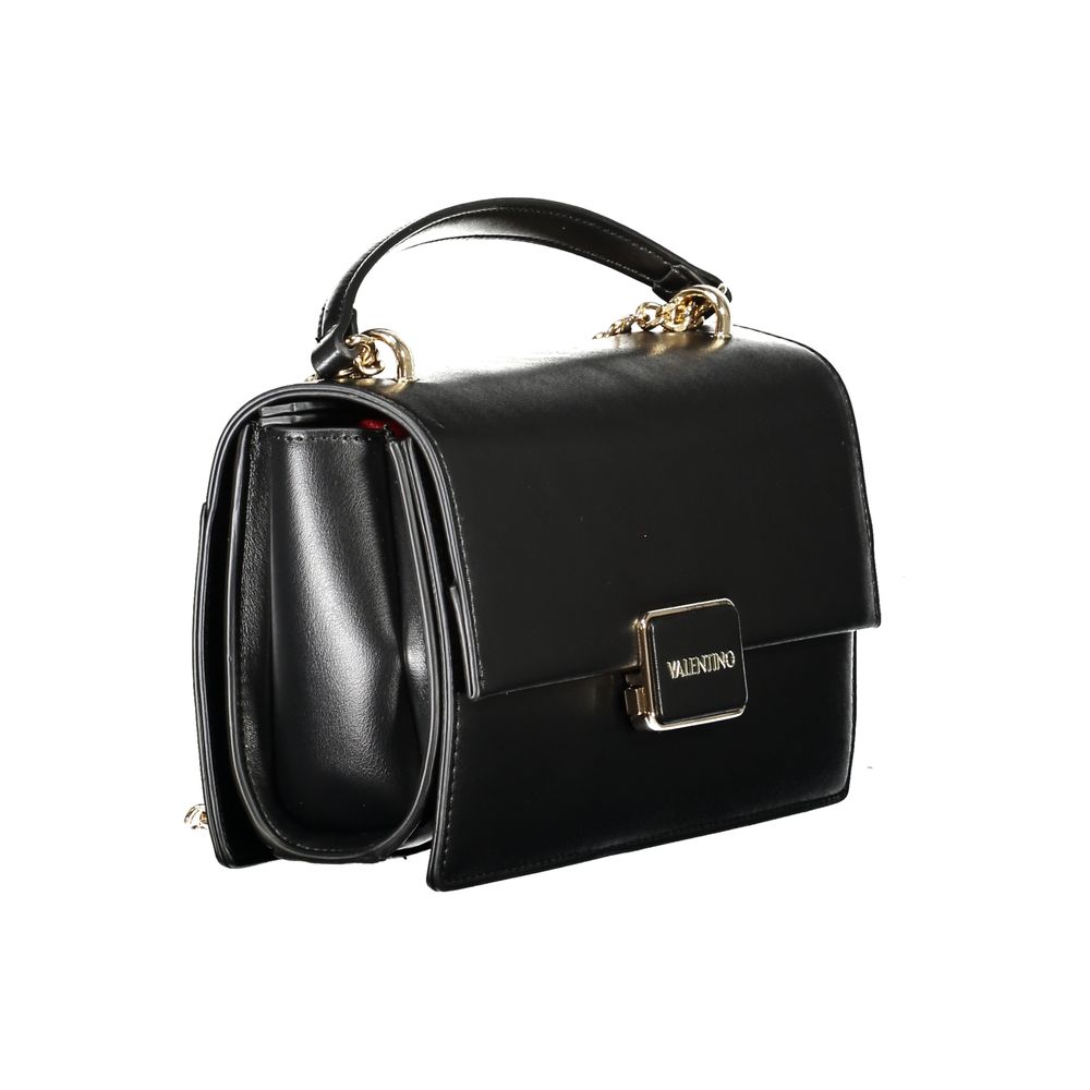 Mario Valentino Black Polyurethane Women Shoulder Bag - ClickThatClicks 