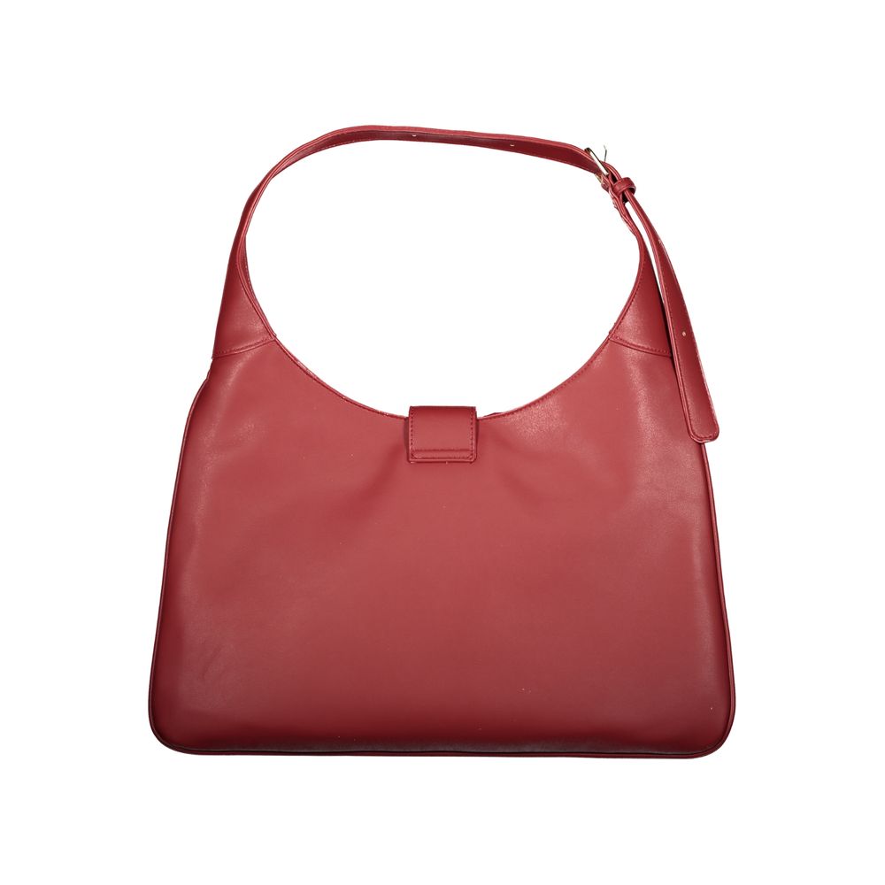 Mario Valentino Red Polyurethane Women Handbag - ClickThatClicks 